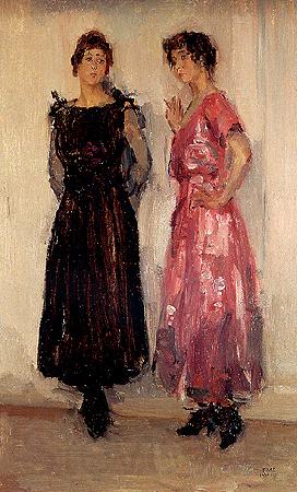 Isaac Israels Two models Spain oil painting art